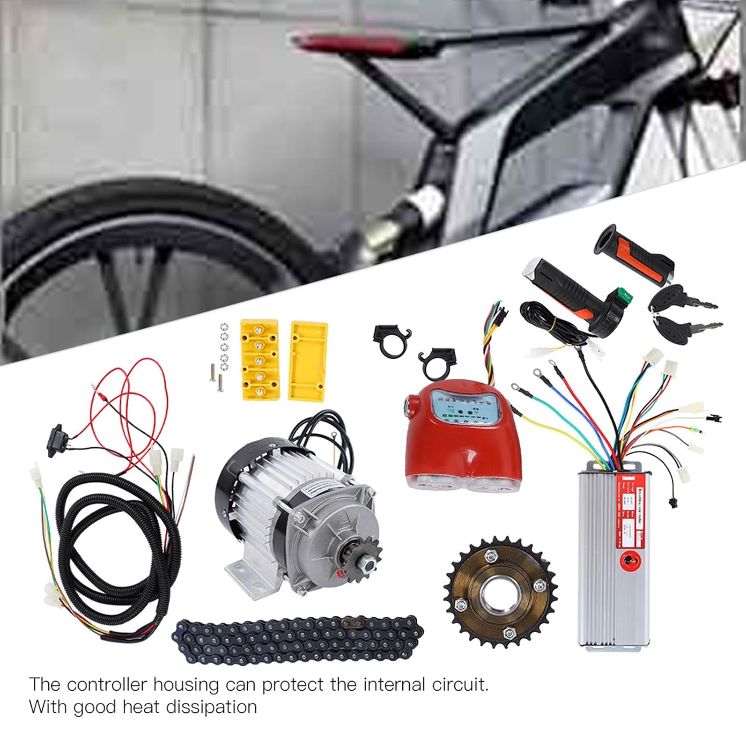 48V 800W DC Brushless Motor Kit Electric Bike Tricycle Scooter Conversion Kit L770