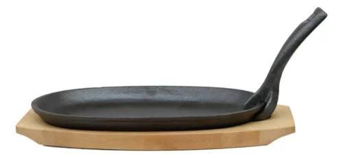 Cast Iron Sizzling Fajita Skillet Set with Base P3867
