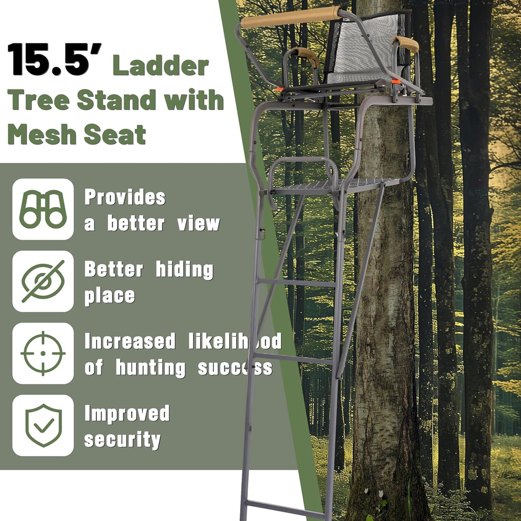 15.5' Steel Ladder Tree Stand K3588