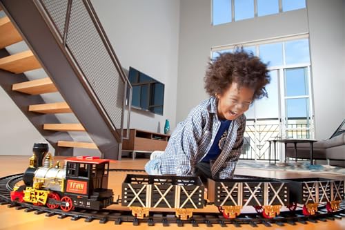 Large Train Cars Christmas Train Set with Real Smoke, Lights and Sounds U951162