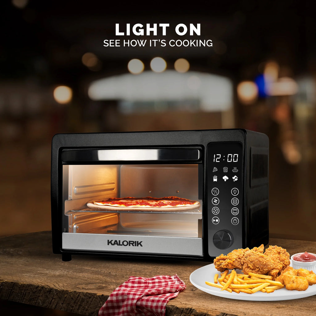 22-Quart Digital Touchscreen Air Fryer Toaster Oven, Black V2776