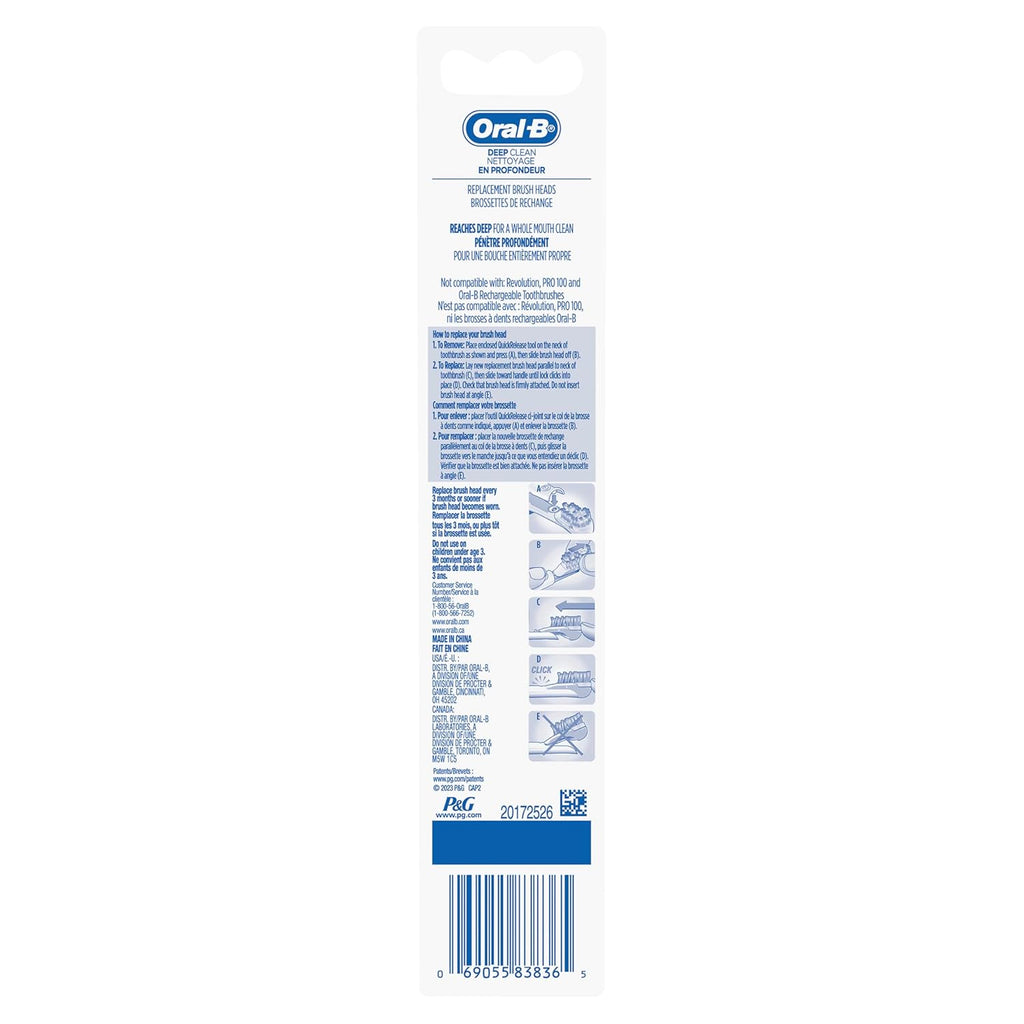 Soft 2 Count Toothbrush Replacement Brush Heads A4104