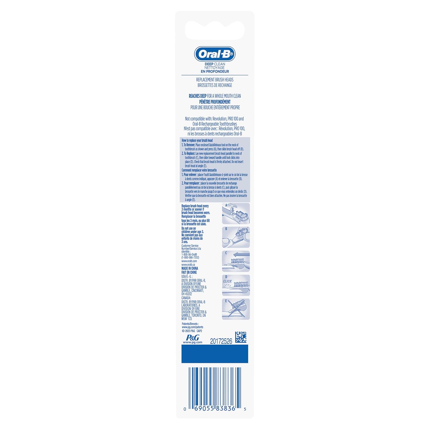 Soft 2 Count Toothbrush Replacement Brush Heads A4104