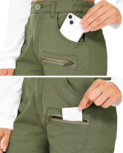 Relaxed Fit Cargo Pants with Zipper Pockets L98534