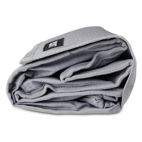 Gray Stripes Foldable Reusable Lunch Bag D300848