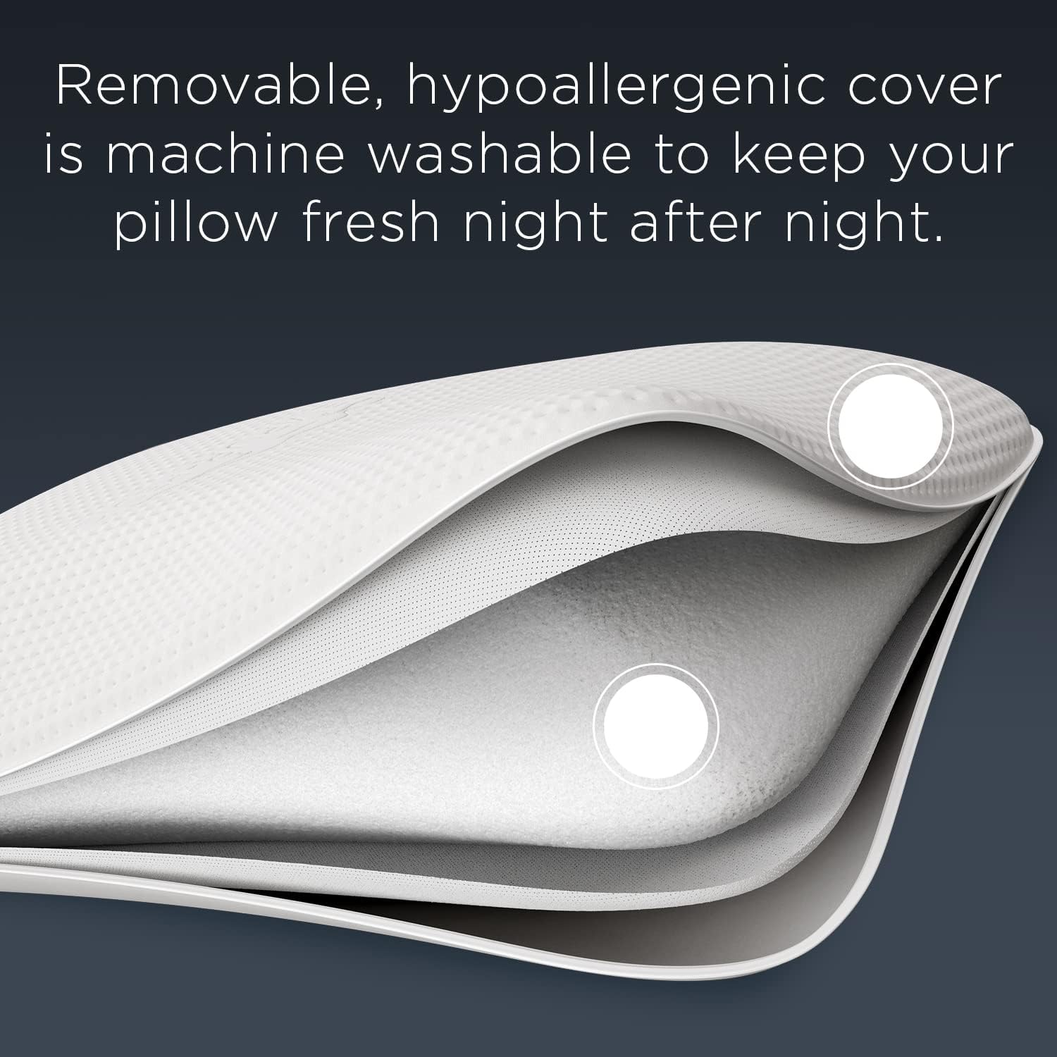 White Memory Foam Pillow N326723