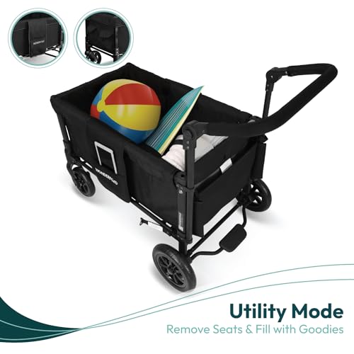 Teal Green Double Stroller Wagon with 5-Point Harnesses U827
