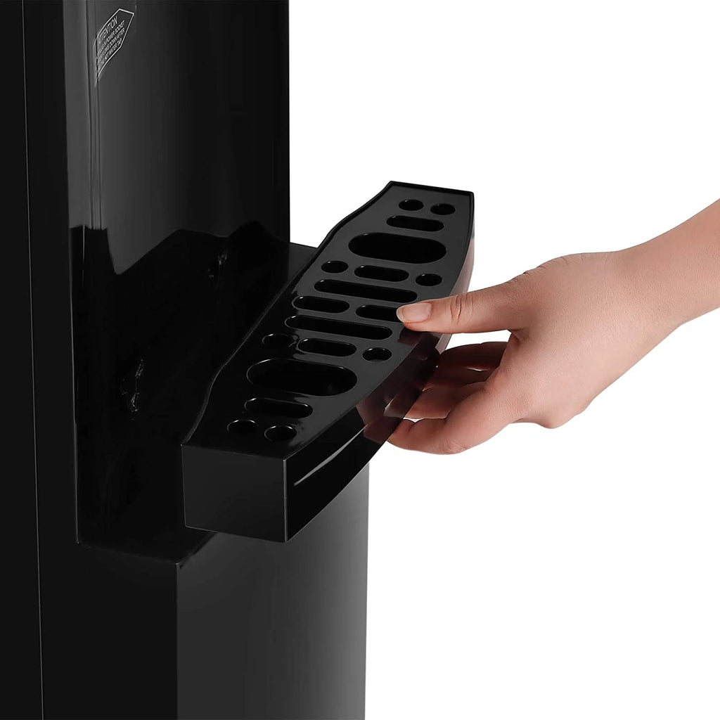 5 Gallon Hot Cold Water Dispenser Top Loading with Child Safety Lock Black D942544