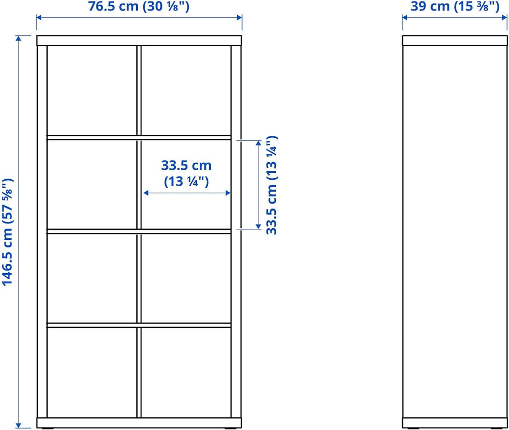 White 8 Shelf Shelving Unit (77x39x147 cm) A211266