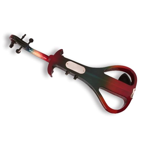 Red Black Solid Wood Electric Violin Full Size 4/4 Z6200