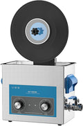 Gray Mechanical Vinyl Record Ultrasonic Cleaner with Records Bracket X428330