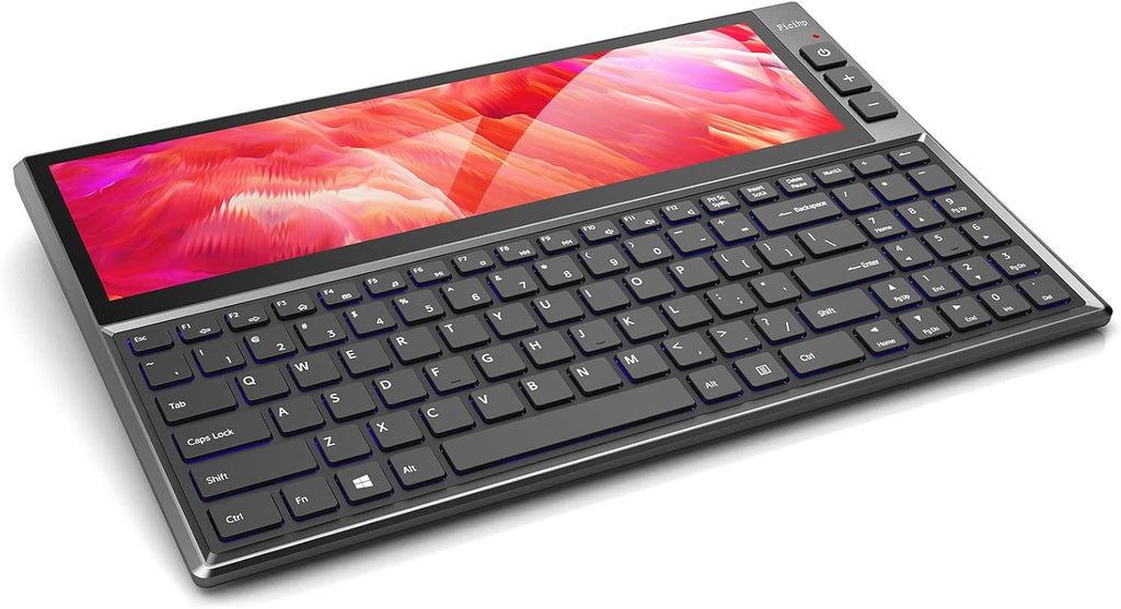 Mechanical Keyboard with 12.6 Inch Touchscreen, 71 Keys RGB LED Backlit, Black V4151