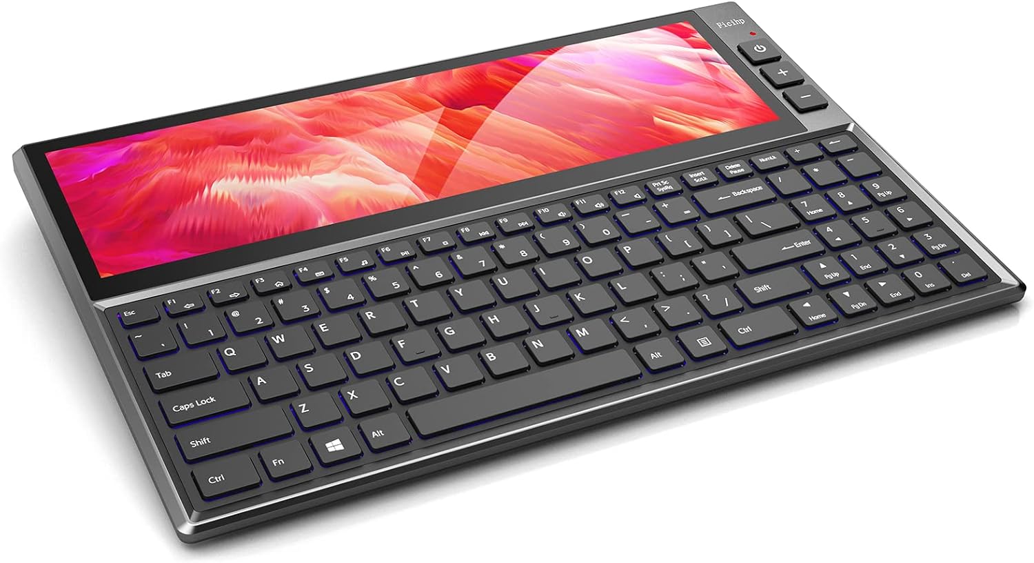 Mechanical Keyboard with 12.6 Inch Touchscreen, 71 Keys RGB LED Backlit, Black V4151