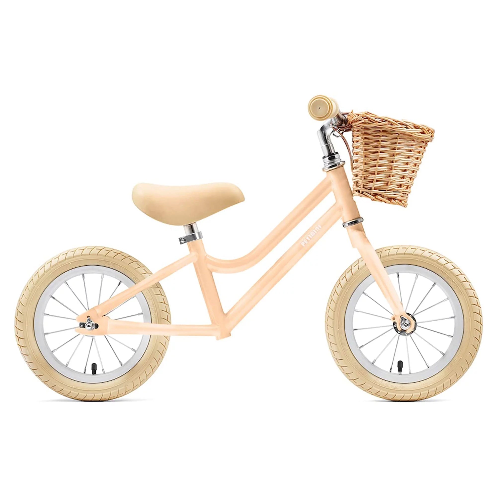 12 Inch Kids Balance Bike with Basket, Peach M545409