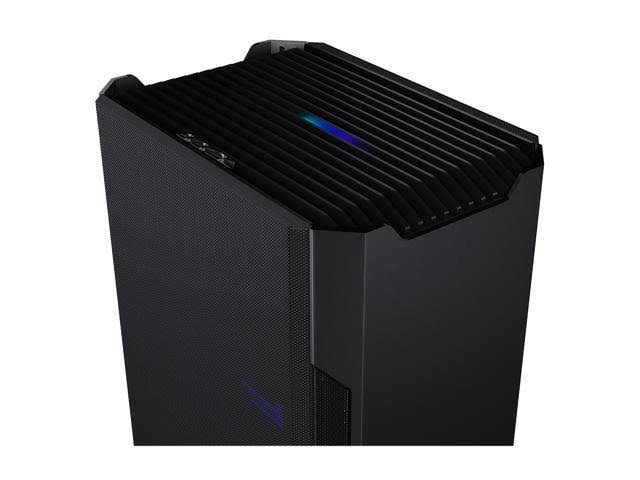 Black Mini-ITX Case with Fabric and Aluminum Panels L526