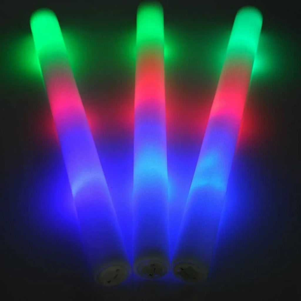 100PCS 18in LED Glow Foam Sticks Wands Batons G194