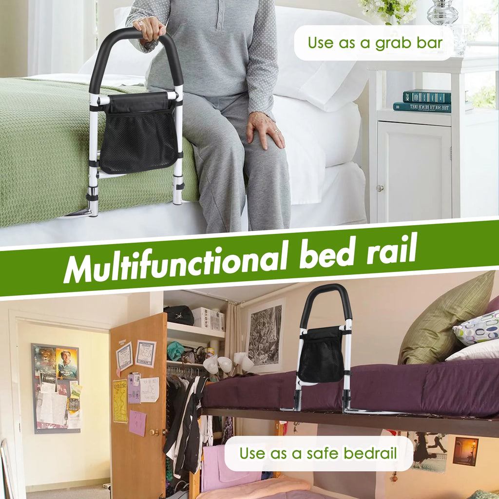 Bed Assist Rail with Anchor Strap and Storage Pocket V3444
