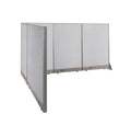 L-Shaped Freestanding Office Partition 78D x 90W x 48H X925