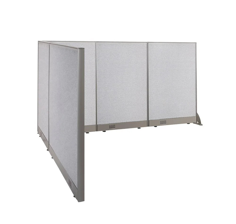 L-Shaped Freestanding Office Partition 78D x 90W x 48H X925