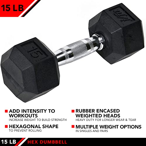 Rubber Hex Dumbbells F639723