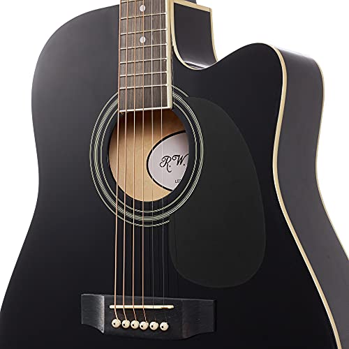 Full Size Thinline Acoustic Electric Guitar Red Right Handed Q151464