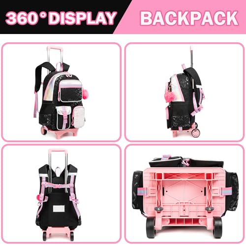 Rolling Backpack with Wheels J816339
