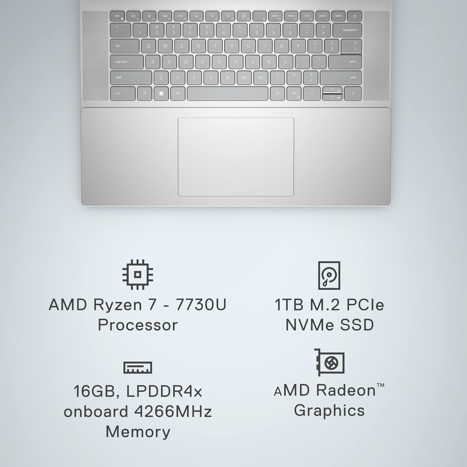 16 inch QHD Laptop with AMD Ryzen 7, 16GB RAM, 1TB SSD, Windows 11 Home S139