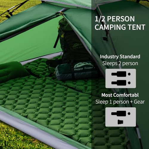 Lightweight Waterproof Dome Tent for 1-2 Person K783357