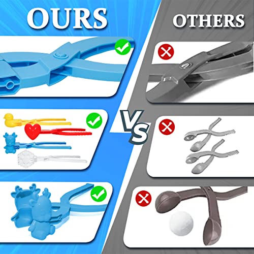 4PCS Large Size Snowball Maker Tool with Handle Q111
