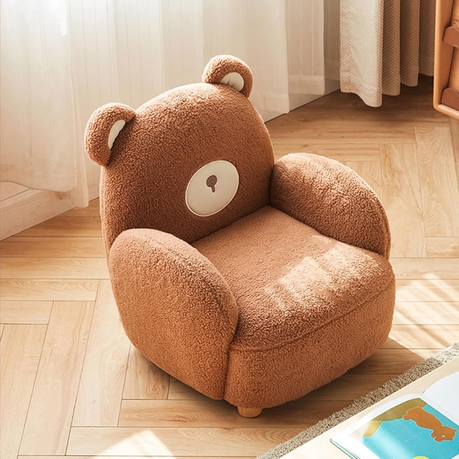 High Backrest Solid Wood Legs Armchair Upholstery Chair C256
