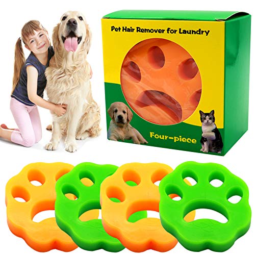 4 Pack Reusable Pet Hair Remover for Laundry Q7856