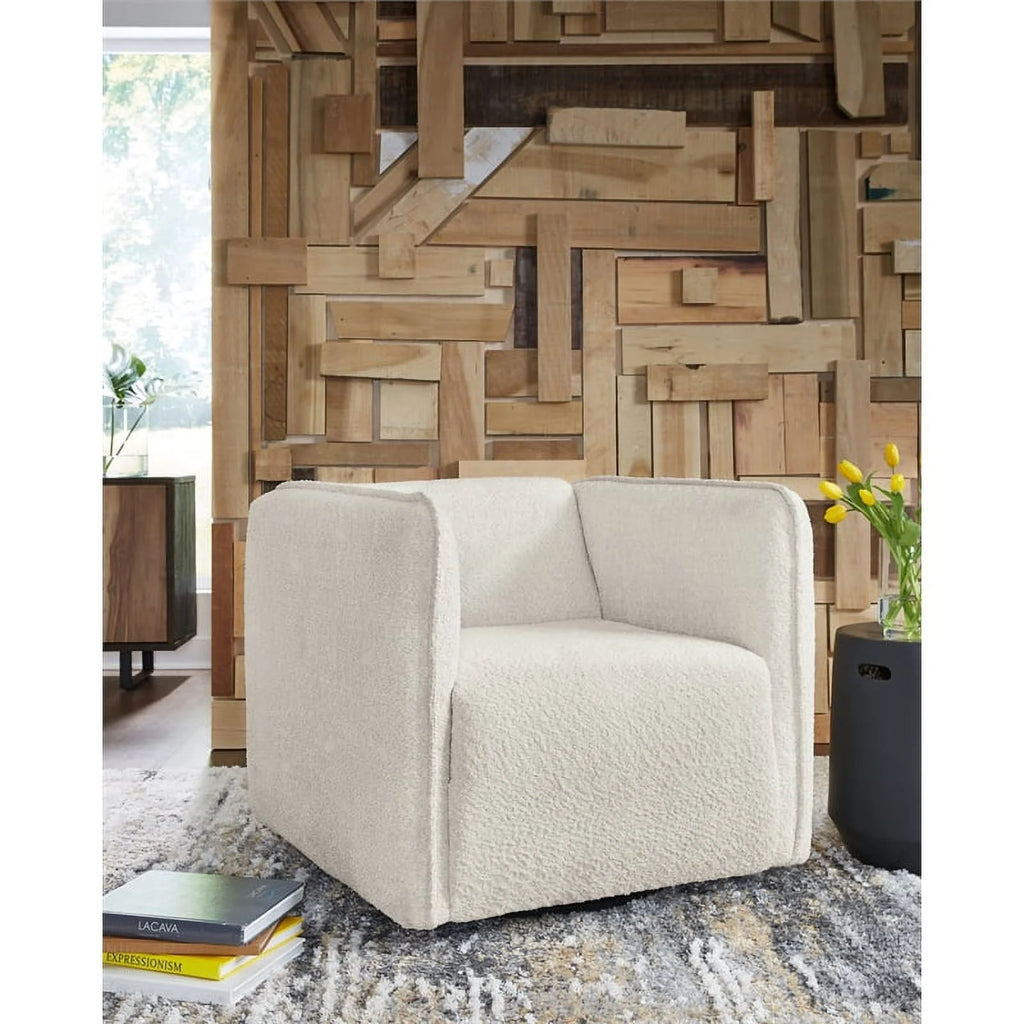 Gray & Black Metal Swivel Accent Chair Q8624