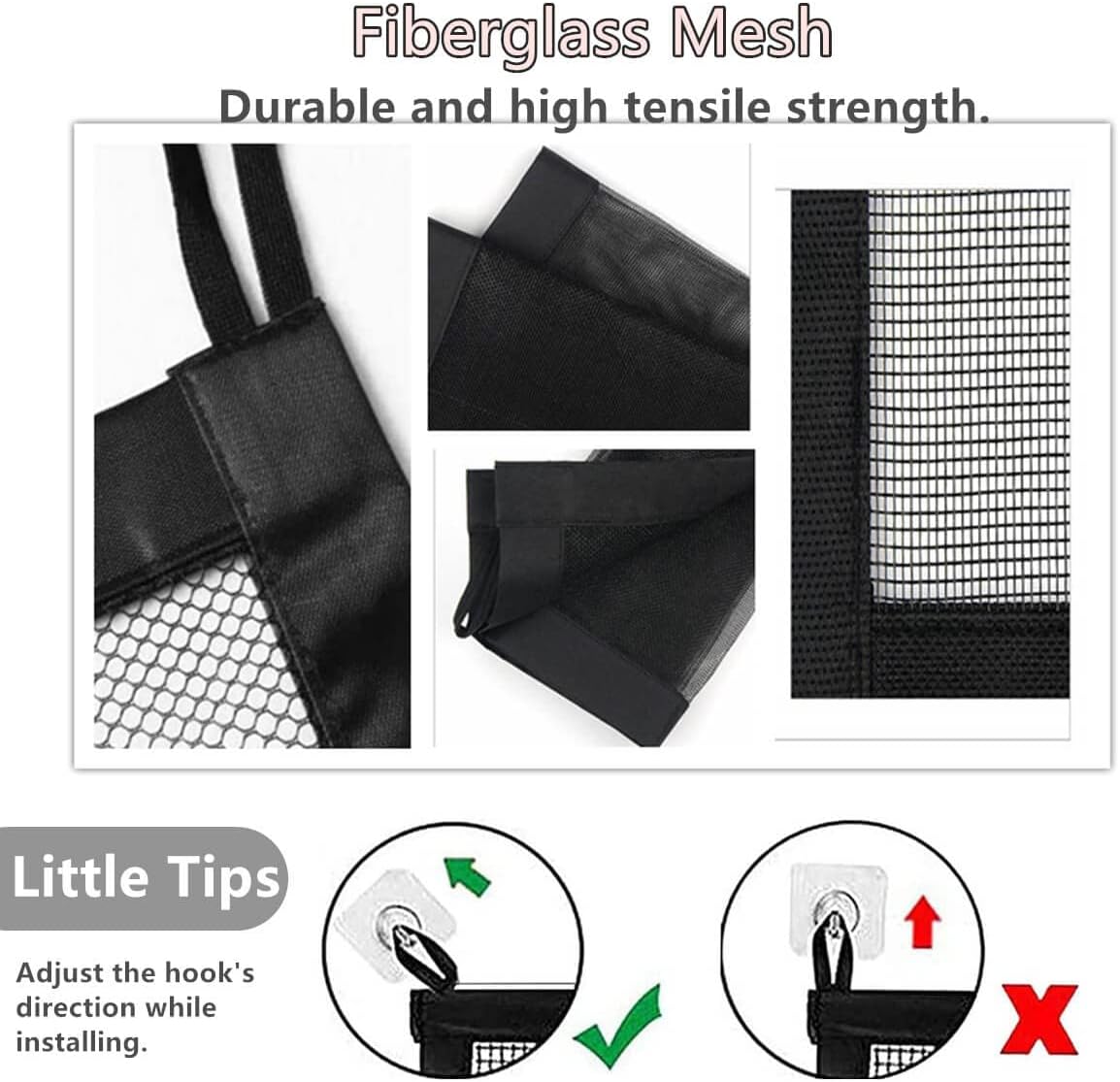 Black 43.3" W x 28.3" H Mesh Retractable Baby Gate P17457