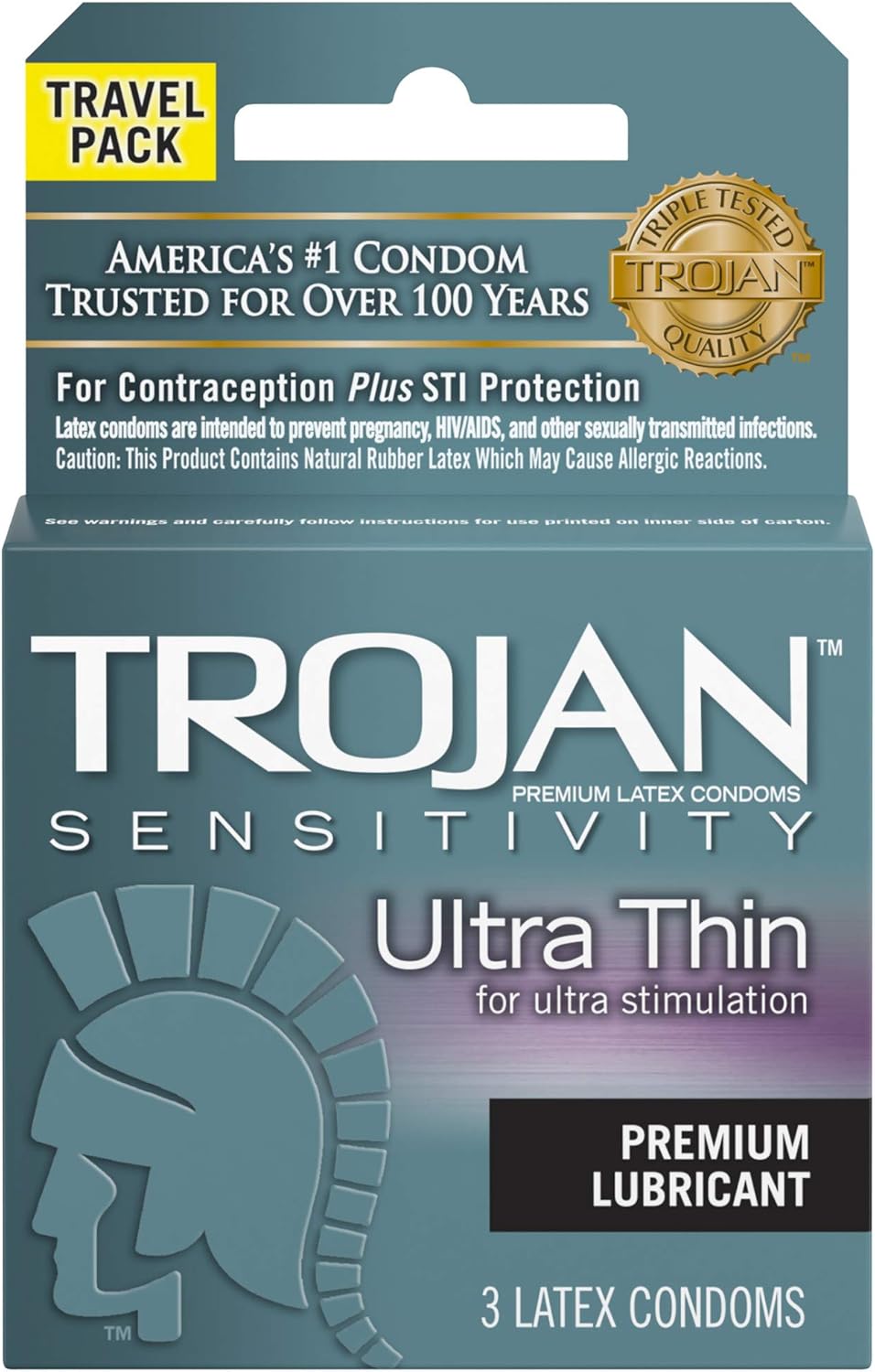 Sensitivity Ultra Thin Lubricated Condoms 3 Count O71827