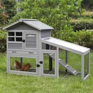 Indoor Outdoor Rabbit Hutch Bunny Cage Y807
