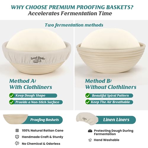 Set of 2 Bread Proofing Basket M9874