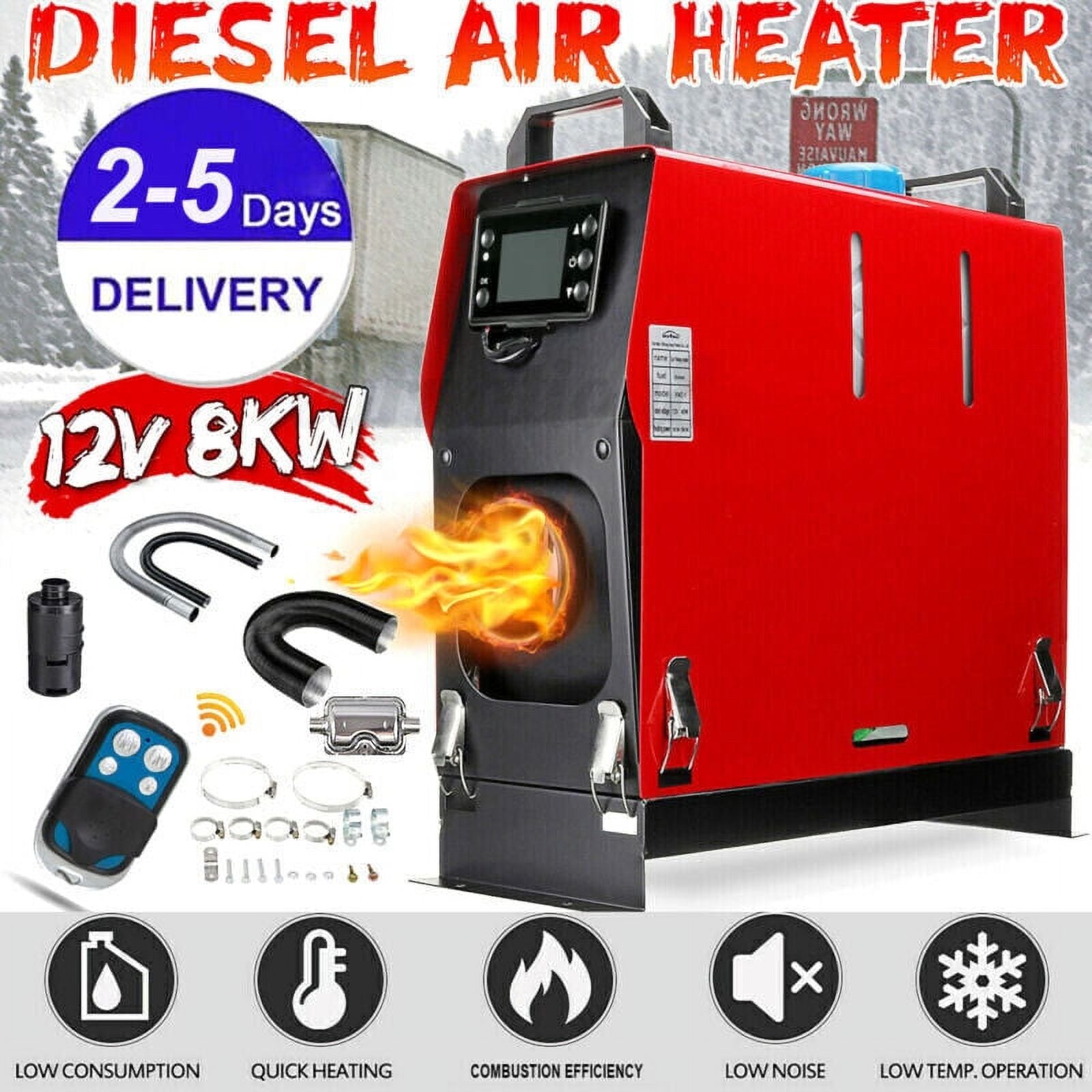 8KW 12V All In One LCD Thermostat Air Heater T276