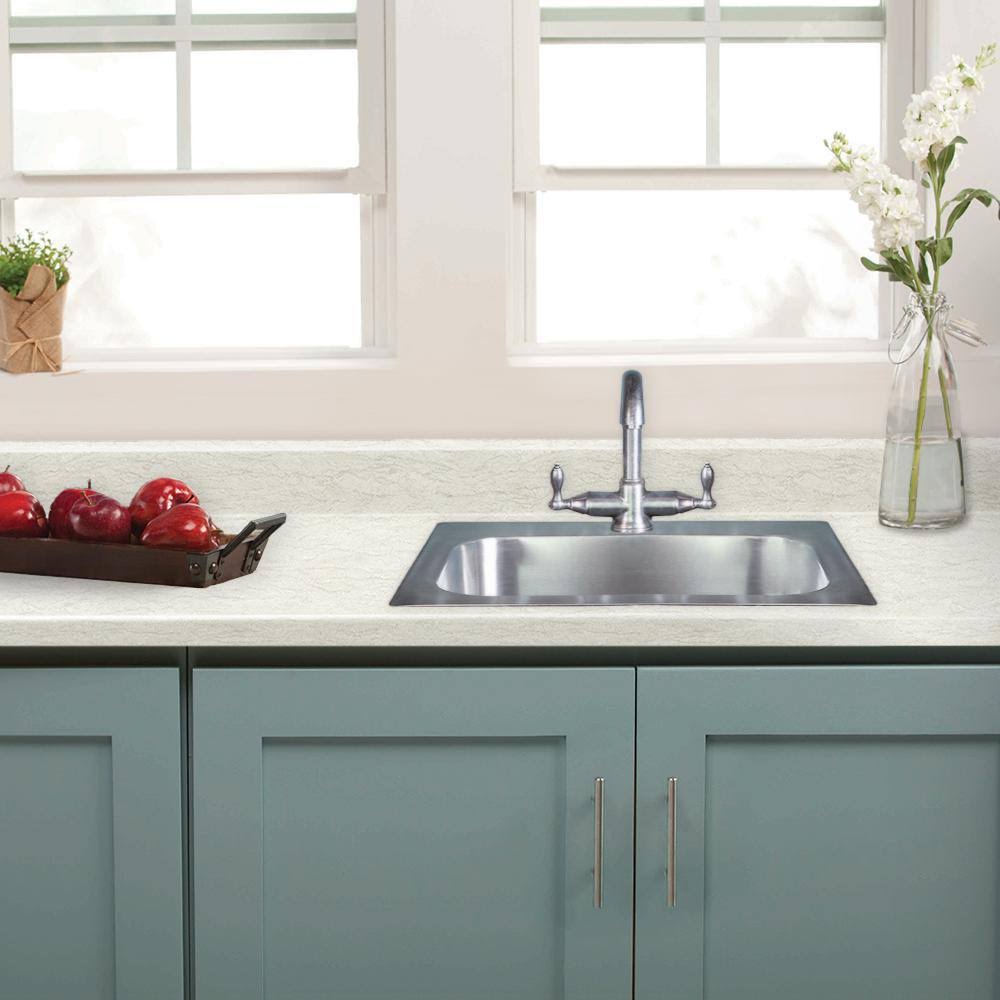 White Laminate Countertop with Backsplash Z876452