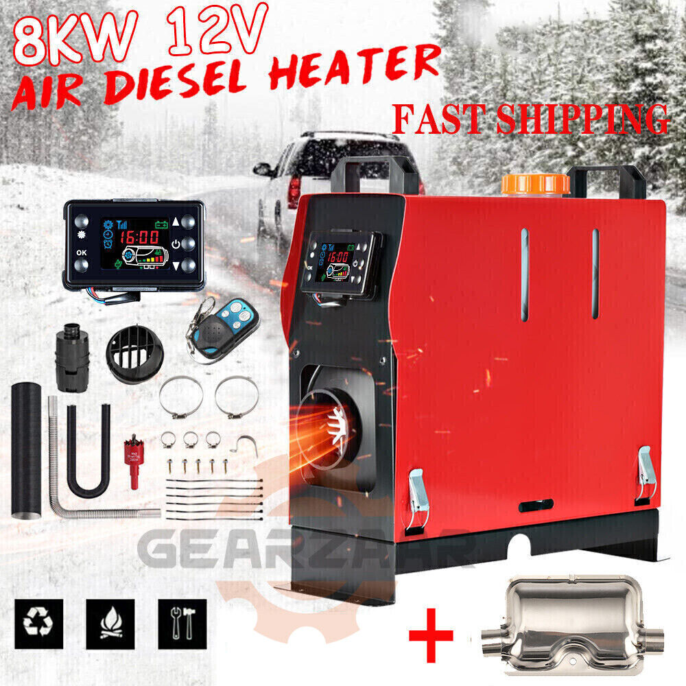 8KW 12V All In One LCD Thermostat Air Heater T276