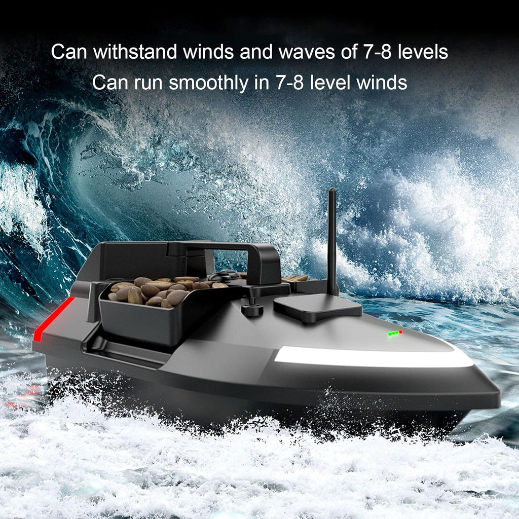 Double Motors RC Fishing Bait Boat 500M Range Load 4.4Lbs Q834351