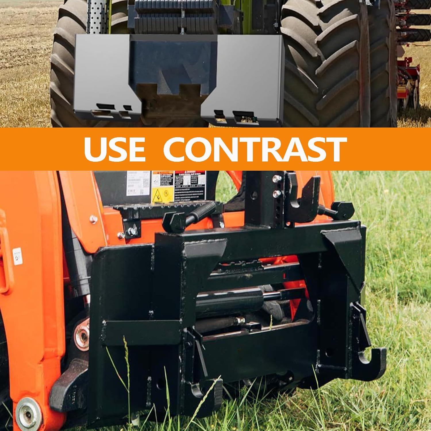 Front Loader Tractor Quick Hitch Adapter Cat 1 Conversion, Modified 3-Point Attachment B949349