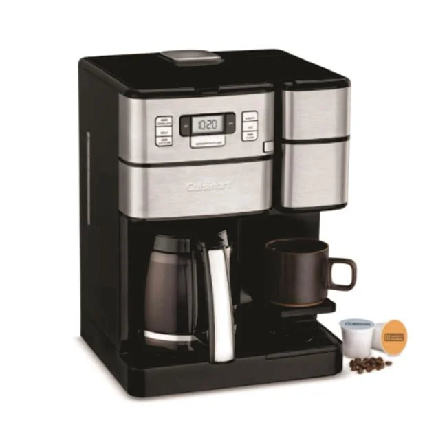Black & Silver Coffee Center Grind & Brew E4042