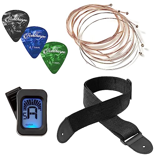 Natural Acoustic Guitar Starter Kit with Gig Bag C8711