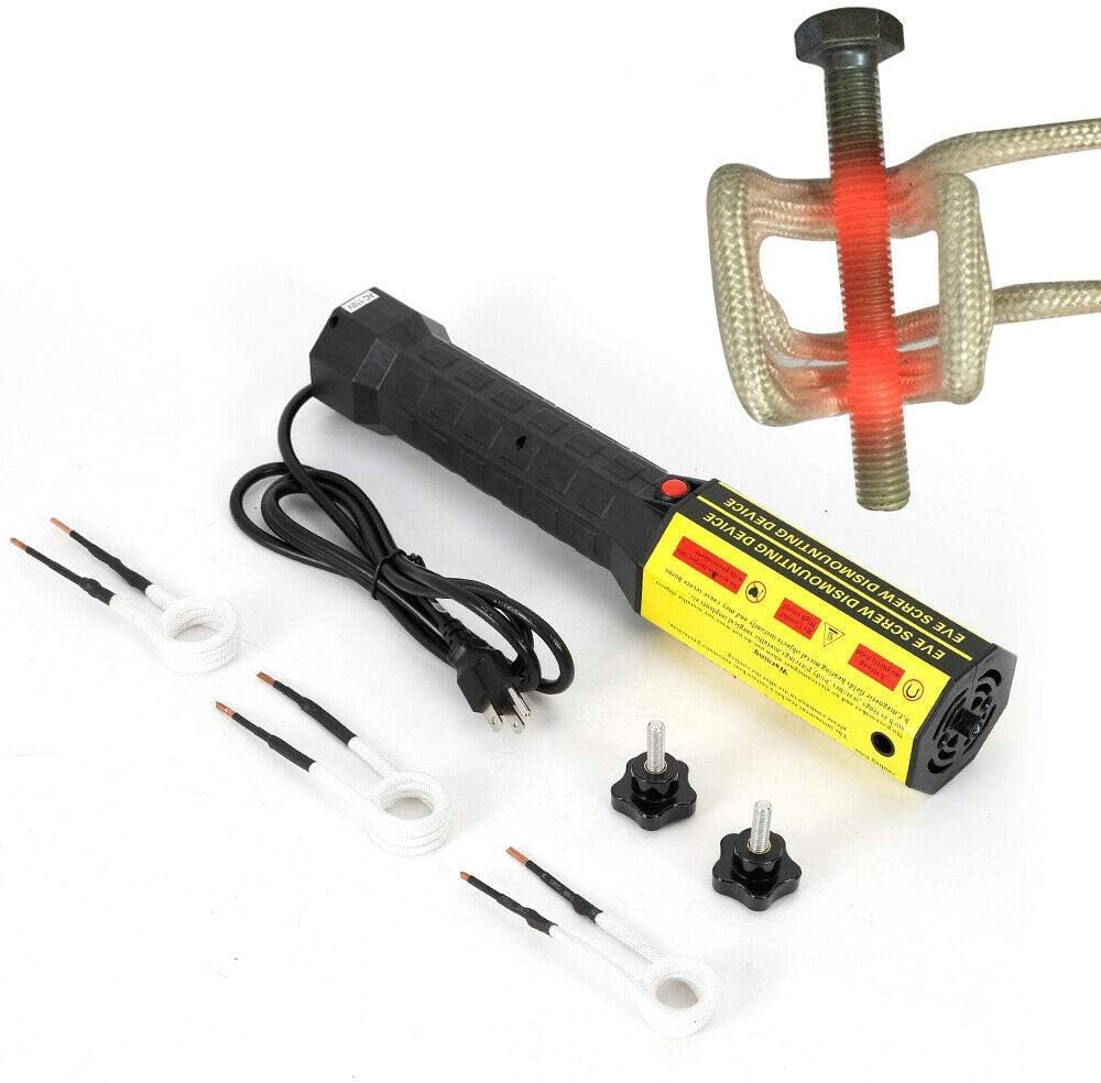 Mini Ductor Magnetic Induction Heater Kit 110V 3 Coils Bolt Heat Remover Screw Tool Kit T8999
