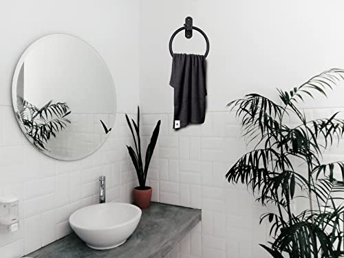 Black Pack of 24 Cotton Towels Y47706