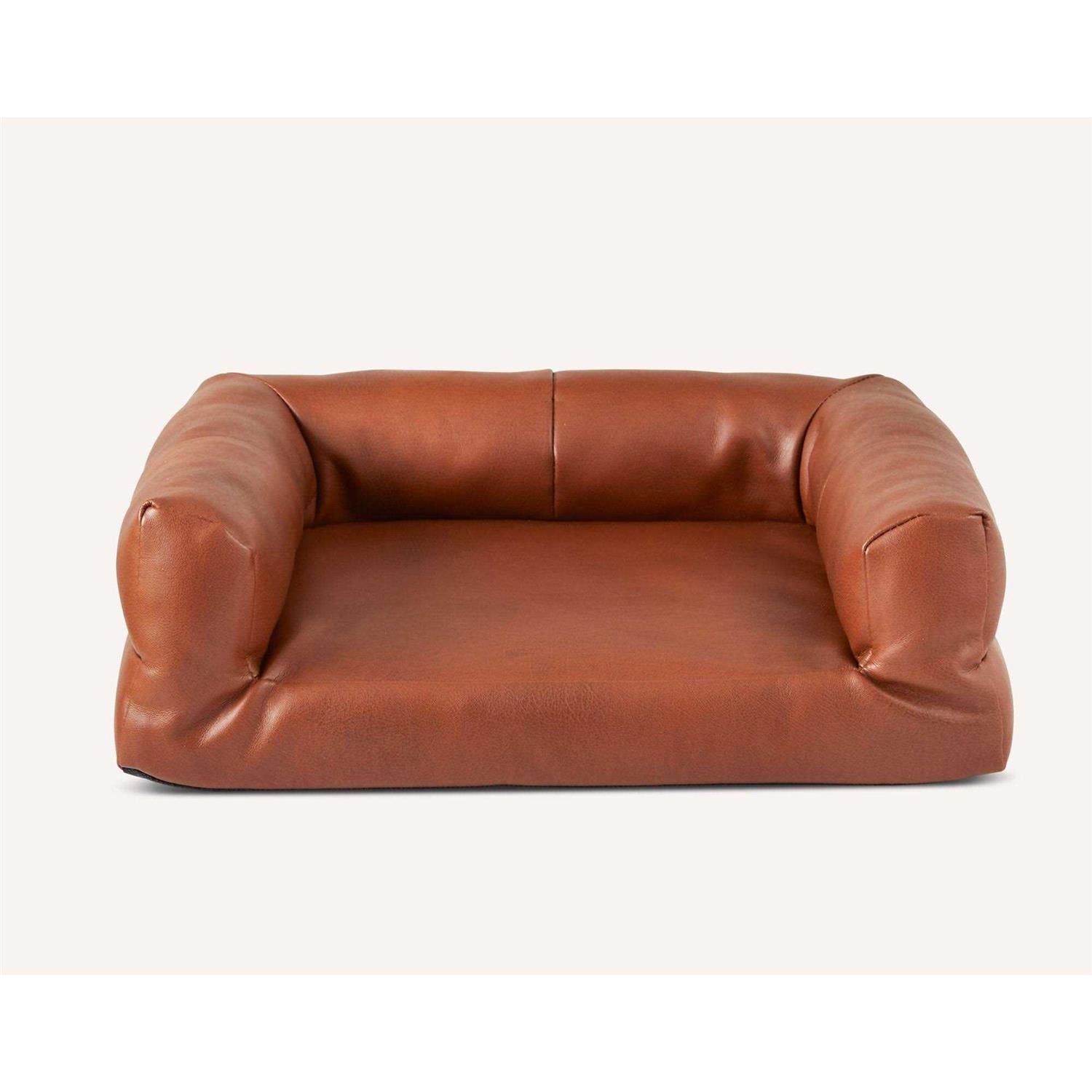 Faux Leather Brown Couch I447298