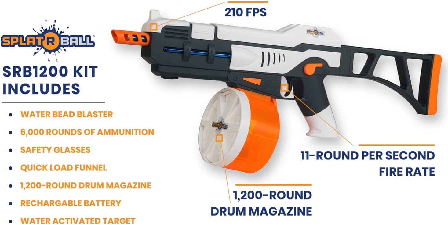 Rechargeable Battery Powered Water Bead Gel Ball Blaster I17948