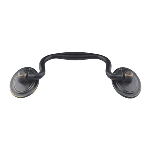 10-Pack Dark Antique Brass Drawer Dresser Pulls O5852