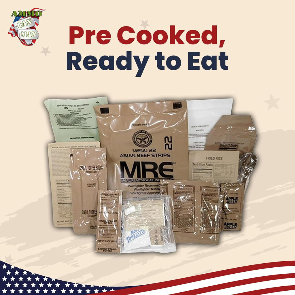 12 Pack MRE with Flameless Heaters and Freeze Dried Meals V20337