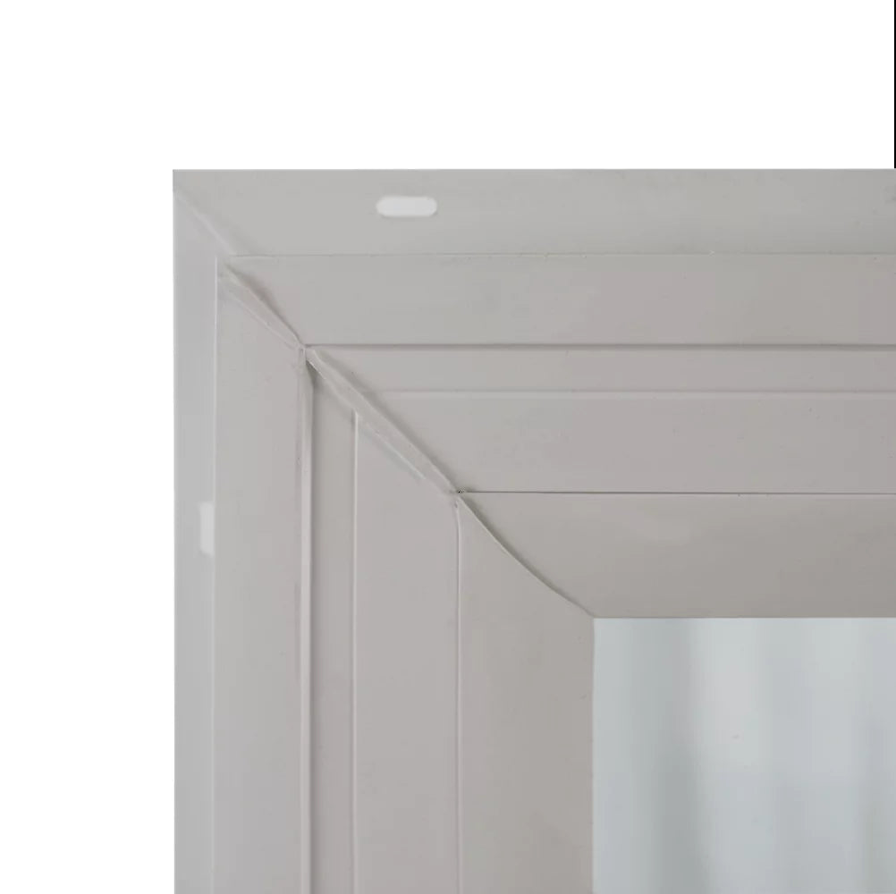 72" x 10" Vinyl Non-Opening Double Pane Window with Grids V703